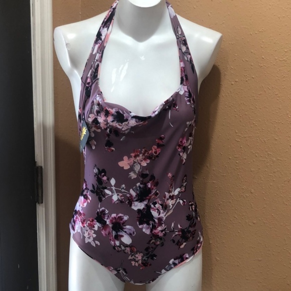 Skatie NWT floral halter swimsuit